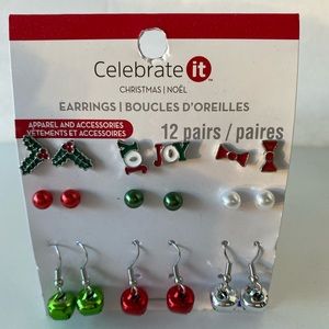 NWT Christmas and Holiday Earrings - 9 Pairs